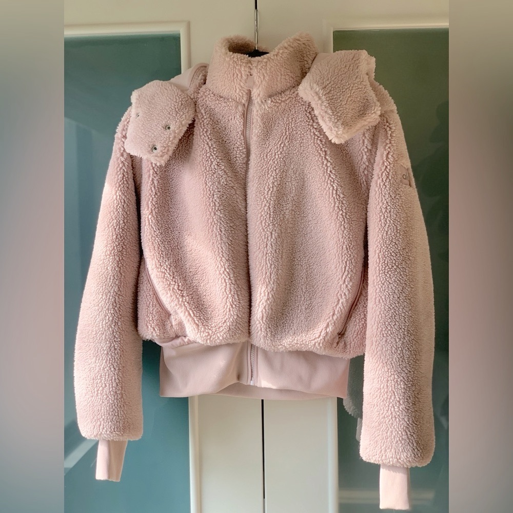 Alo Foxy Sherpa Jacket Pink